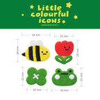 Little Colorful Icons Embroidered Patches - Multiple Designs Available - CheerCove