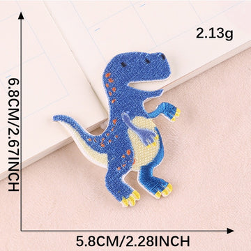 Colorful Dinosaur Embroidered Patches - Multiple Designs Available - CheerCove