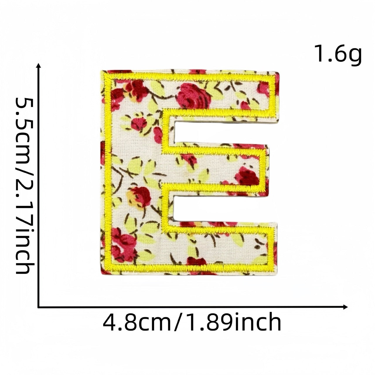Floral Alphabet Embroidered Patches - CheerCove