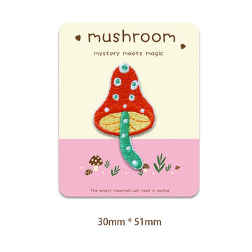 Colorful Mushroom Embroidered Patches - Multiple Designs Available - CheerCove