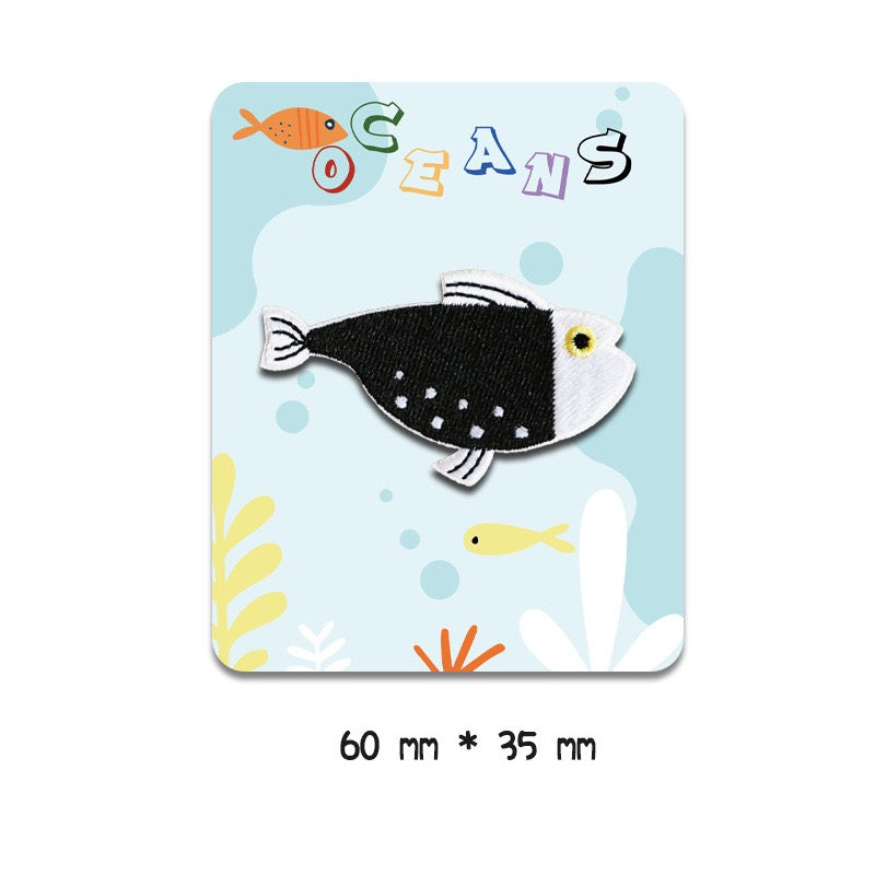 Ocean Animals Embroidered Patches - Multiple Designs Available - CheerCove