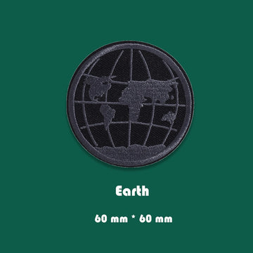 Black Icon Embroidered Patches ① - Multiple Designs Available - CheerCove