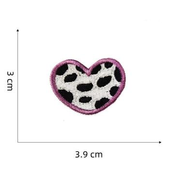 Assorted Heart Embroidered Patches - Multiple Designs Available - CheerCove