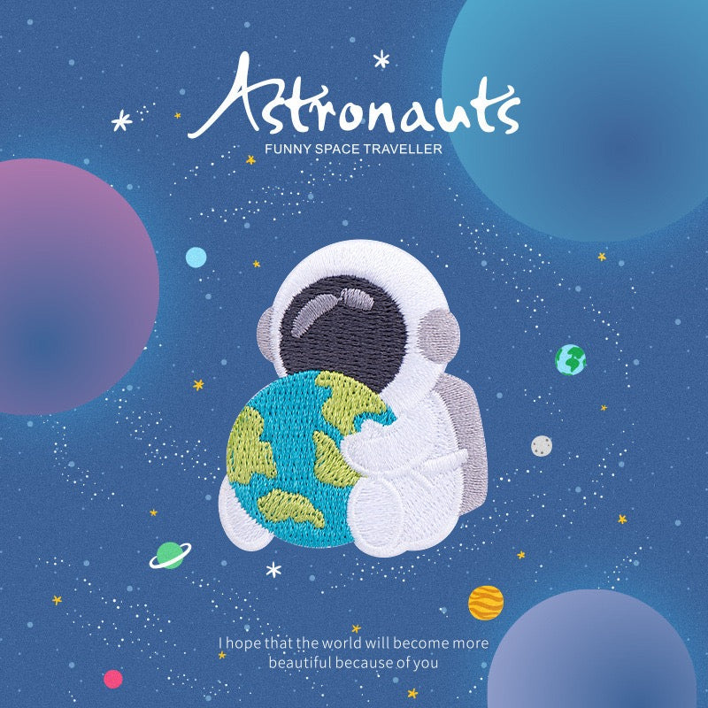 Astronauts Embroidered Patches - Multiple Designs Available - CheerCove