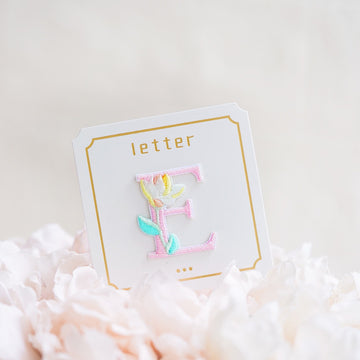 Cute Floral Alphabet Patches(Stick-On)