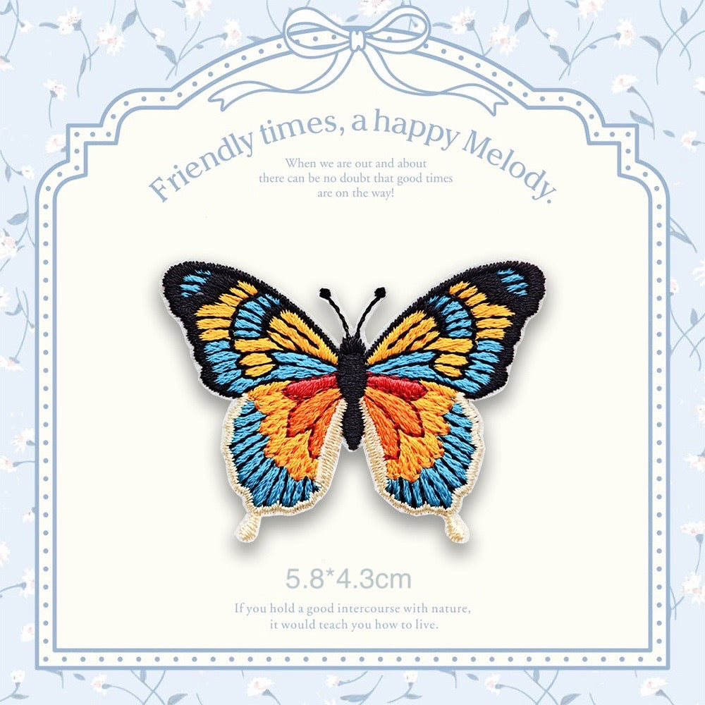 Spring Butterfly Patches (Stick-On)