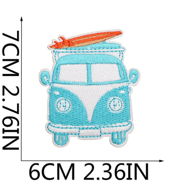 Beach Vacation Patches (Iron-On)