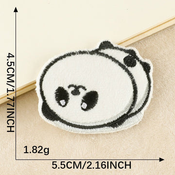 Chubby Panda Embroidered Patches - Multiple Designs Available - CheerCove