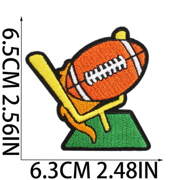 Game Day Football ① Patches (Iron-On) - CheerCove