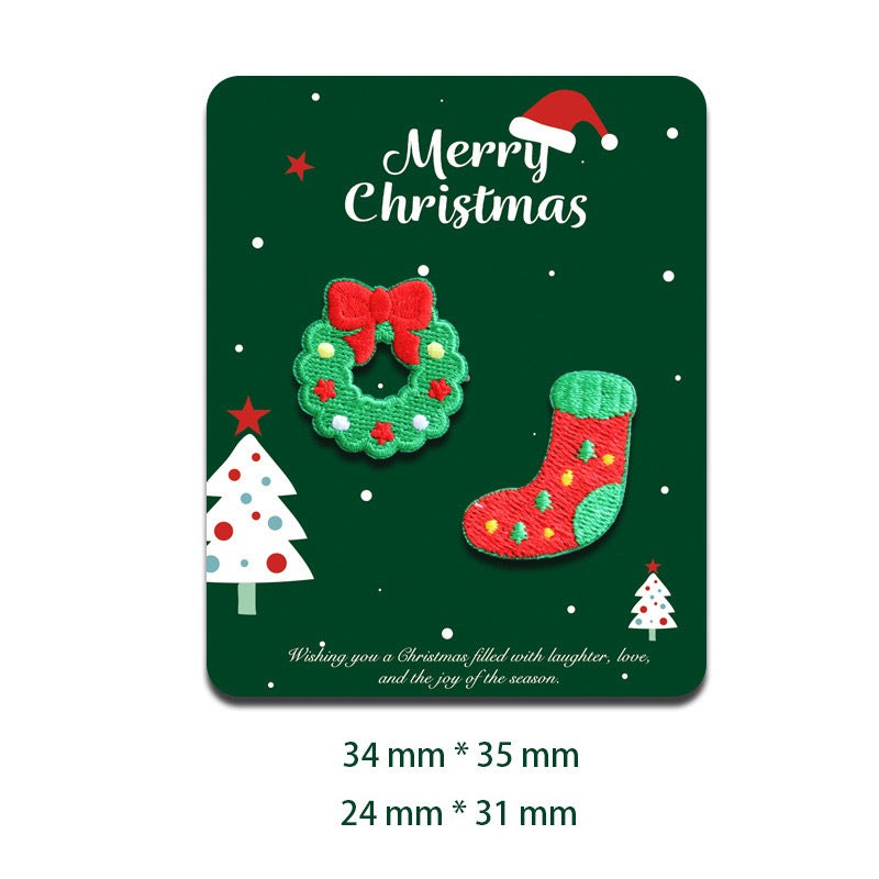 Christmas Embroidered Patches - Multiple Designs Available - CheerCove
