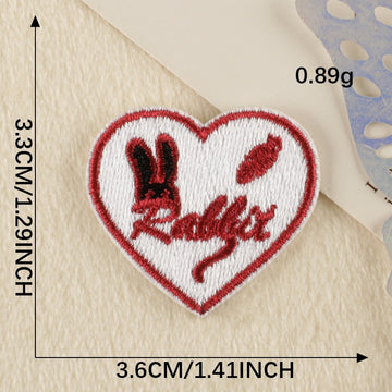 Heart Embroidered Patches ② - Multiple Designs Available - CheerCove