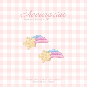 Dreamy Shooting Star Embroidered Patches - Multiple Designs Available - CheerCove