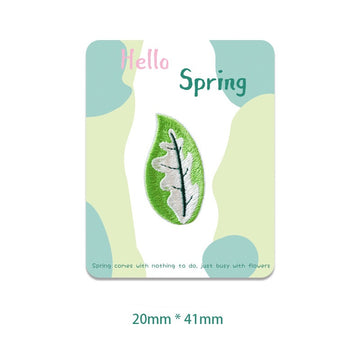 Botanical Leaf Embroidered Patches - Multiple Designs Available - CheerCove