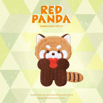 Cute Red Panda Embroidered Patches - Multiple Designs Available - CheerCove