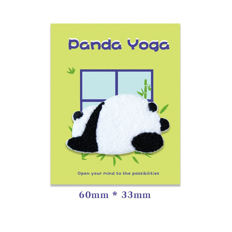 Panda Yoga Embroidered Patches - Multiple Designs Available - CheerCove