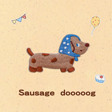Sausage Dog Embroidered Patches - Multiple Designs Available - CheerCove