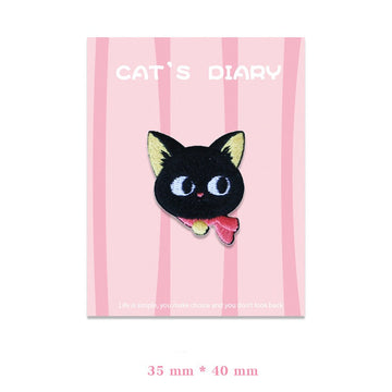 Cat's Diary Embroidered Patches - Multiple Designs Available - CheerCove