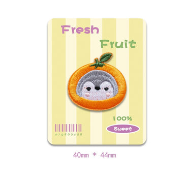 Fresh penguin Fruit Embroidered Patches - Multiple Designs Available - CheerCove