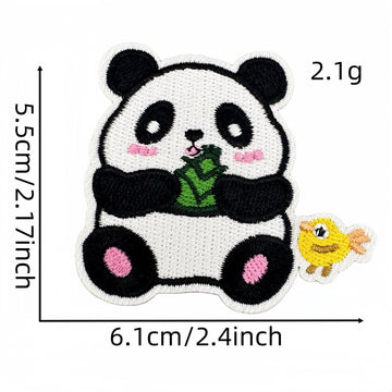 Panda ① Patches (Iron-On)