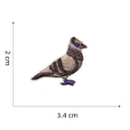 Dove and Bee Embroidered Patches - Multiple Designs Available - CheerCove