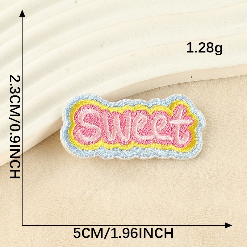 Rainbow Words Embroidered Patches ② - Multiple Designs Available - CheerCove
