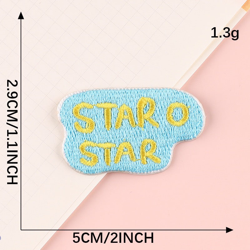 Minimalist Word Embroidered Patches ② - Multiple Designs Available - CheerCove