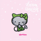 Bow-Faced Kitten Patches (Iron-On)