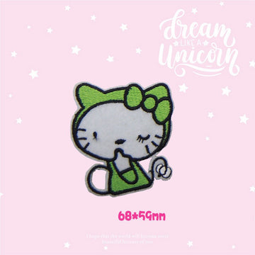 Bow-Faced Kitten Patches (Iron-On)