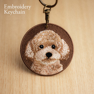 Cute Dog Double-Sided Embroidered Keychains ② - CheerCove