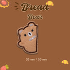 Bread Bear Embroidered Patches - Multiple Designs Available - CheerCove