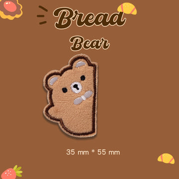 Bread Bear Embroidered Patches - Multiple Designs Available - CheerCove