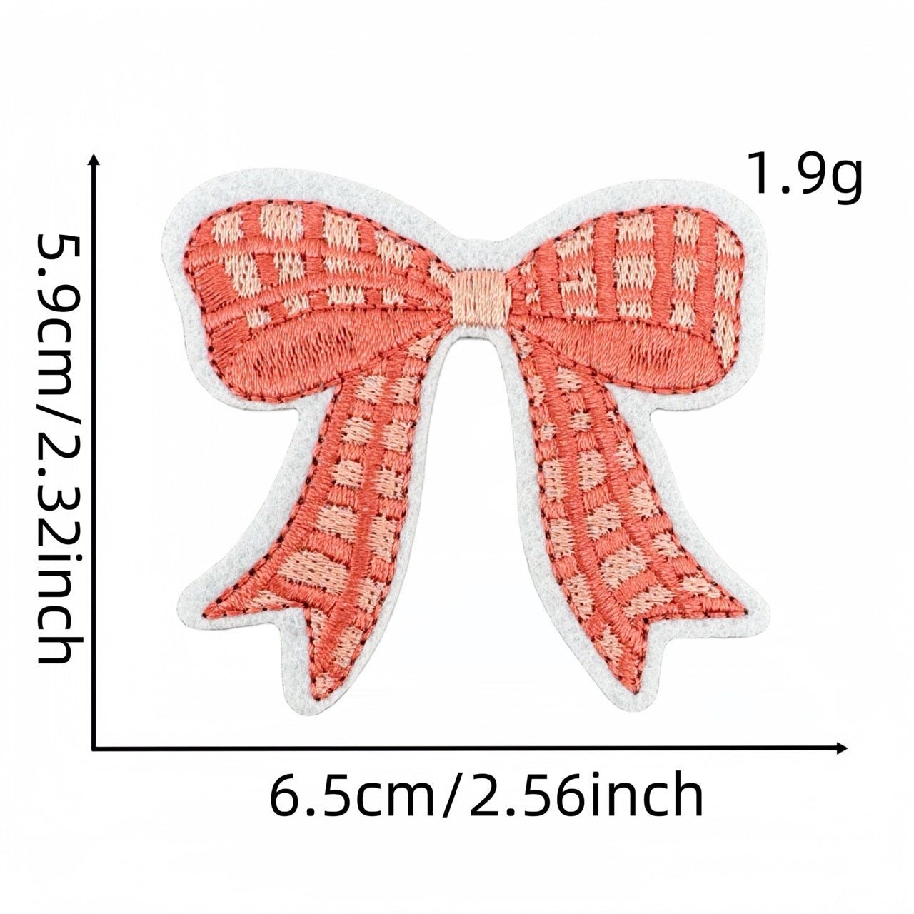 Pink Bow Patches (Iron-On)