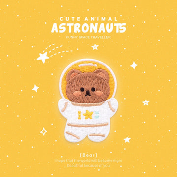 Cute Animal Astronauts Embroidered Patches - Multiple Designs Available - CheerCove