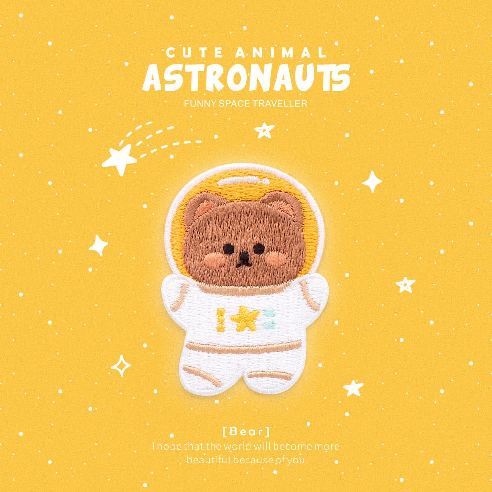Cute Animal Astronauts Embroidered Patches - Multiple Designs Available - CheerCove