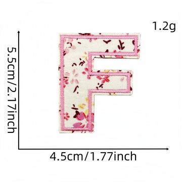 Floral Alphabet Embroidered Patches - CheerCove