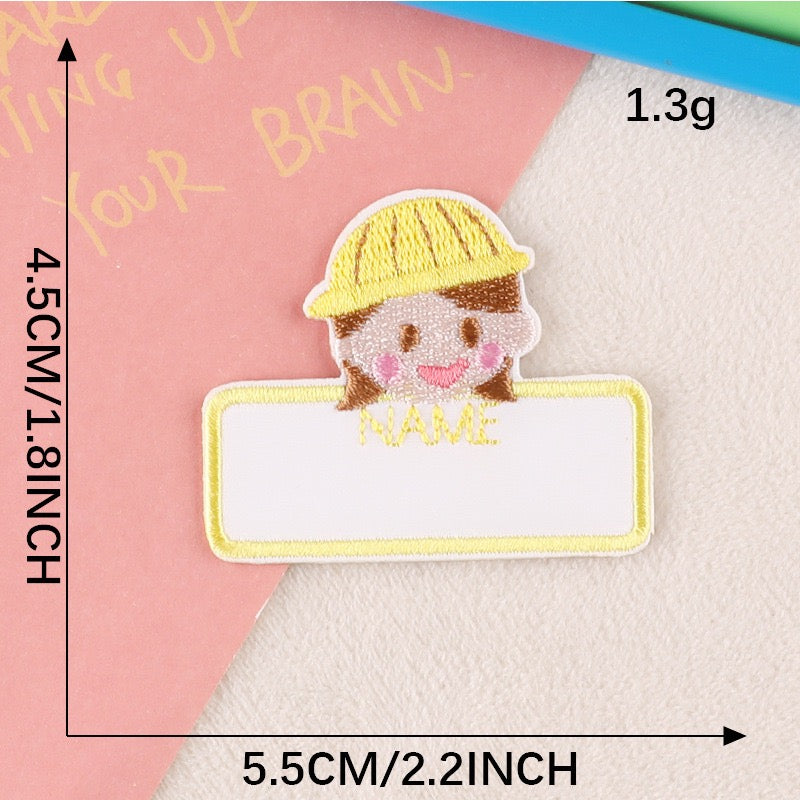 Write-On Name Embroidered Patches ① - Multiple Designs Available - CheerCove