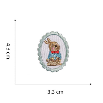 Cartoon Rabbit Embroidered Patches - Multiple Designs Available - CheerCove