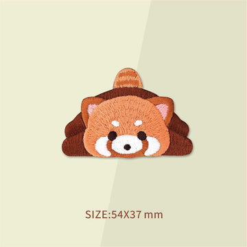 Adorable Red Panda Embroidered Patches - Multiple Designs Available - CheerCove