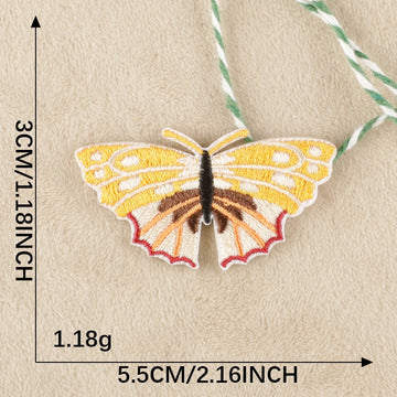 Botanical Butterfly Embroidered Patches - Multiple Designs Available - CheerCove