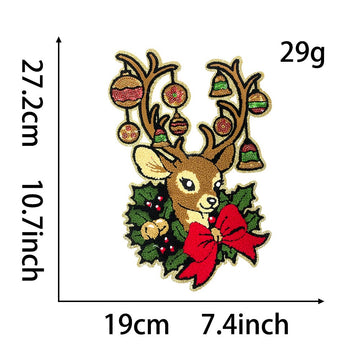 Jumbo Christmas Patches (Iron-On)