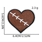 Sports Heart Patches (Iron-On)