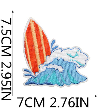 Beach Vacation Patches (Iron-On)