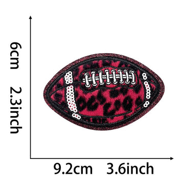 Holographic Leopard Rugby Patches (Iron-On) - CheerCove