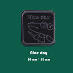 Black Icon Embroidered Patches ① - Multiple Designs Available - CheerCove