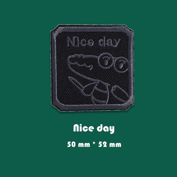 Black Icon Embroidered Patches ① - Multiple Designs Available - CheerCove