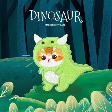 Purr-saurus Embroidered Patches - Multiple Designs Available - CheerCove