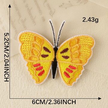Butterfly Embroidered Patches ③ - Multiple Designs Available - CheerCove