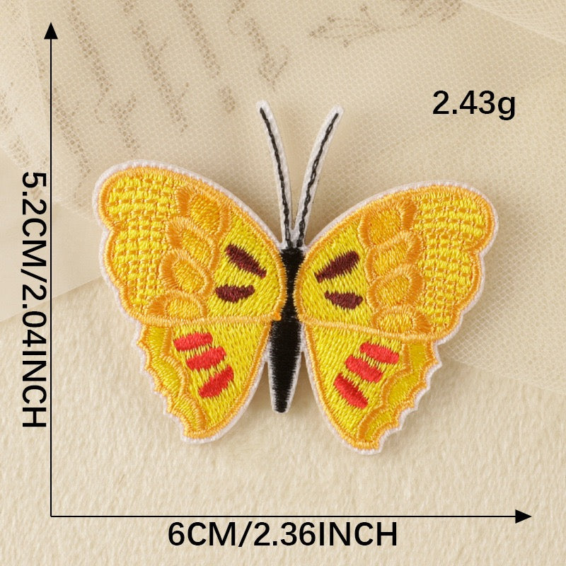Butterfly Embroidered Patches ③ - Multiple Designs Available - CheerCove