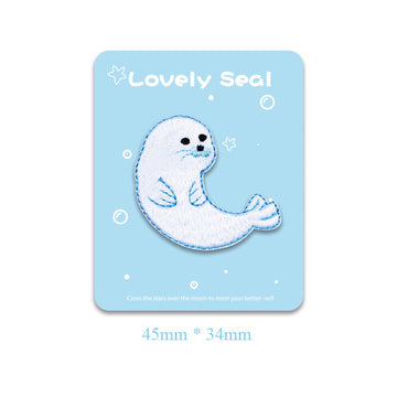 Lovely Seal Embroidered Patches - Multiple Designs Available - CheerCove