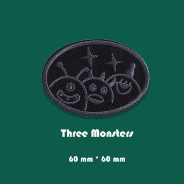 Black Icon Embroidered Patches ② - Multiple Designs Available - CheerCove